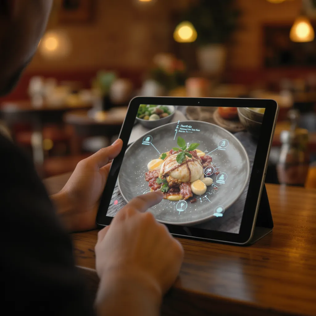 estrategia menú 3D interactivo